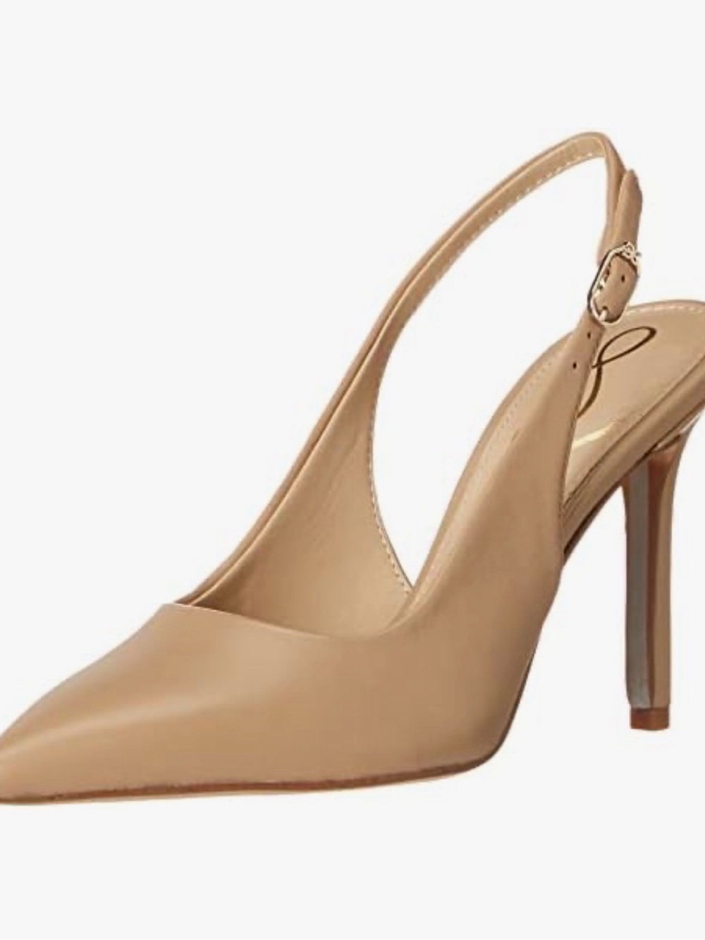 Sam Edelman Beige Slingback Pointed Toe Heels